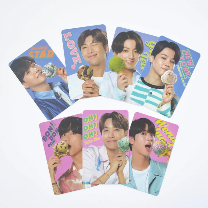 

2020 K-POP Bangtan Boys Album Poster Lomo Card New Ice Cream Card PhotoCard V JUNG KOOK JIMIN SUGA JIN RM KPOP Fans Gifts