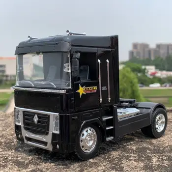 

1/32 Scale Renault Metal Heavy Trailer Truck Alloy Diecast Car Model Toy 18cm in Length For Collection Kids Birthday Gift