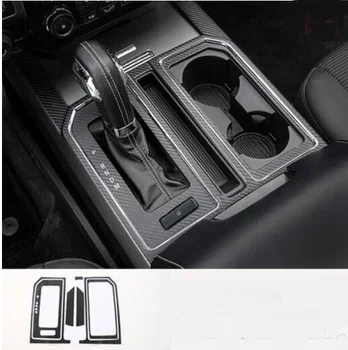 

Carbon Effect Interior Trim Gear Surround Frame Cover Frame for 2015-2018 Ford F150