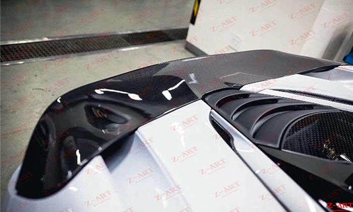 Z Art Oem Carbon Fiber Rear Spoiler For Mclaren 720s Dry Carbon