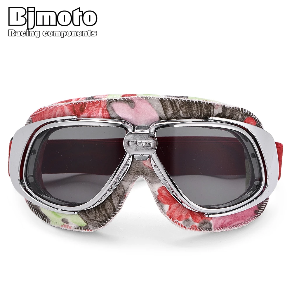 BJMOTO 100% брендовые мотоциклетные очки пилот скутер ретро мото для улицы езды на