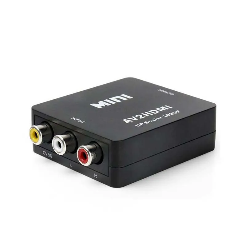 1080P Мини-КОМПОЗИТ RCA CVBS AV к HDMI конвертер адаптер для PS3 Blu-Ray плеер видеомагнитофон DVD HDTV 1080P