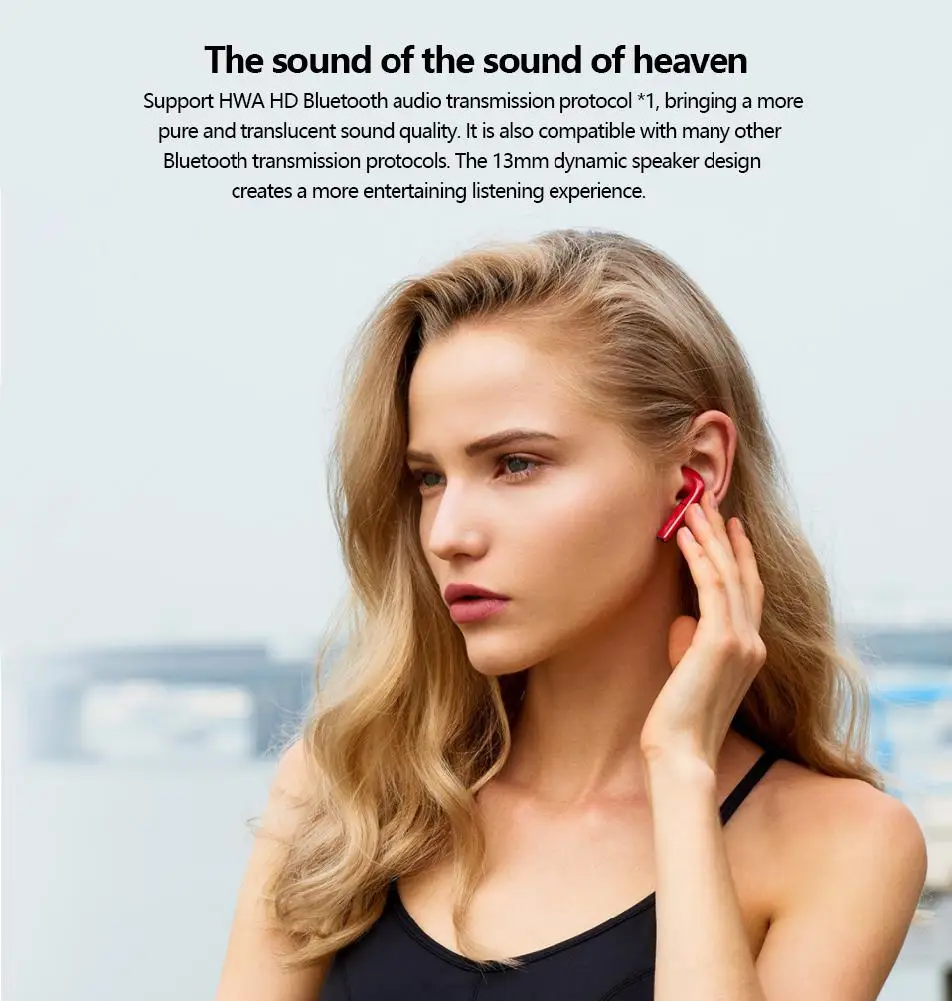 Новинка,, huawei Honor FlyPods Pro, Bluetooth, беспроводная гарнитура с микрофоном, сенсорная, водонепроницаемая, в ухо, свободные руки