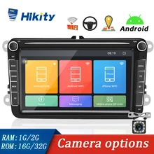 Hikity 2 + 32Gb Autoradio Android 8.1 2Din Car Multimedia Player Gps Wifi Autoradio Radio 8''for Vw/seat/Skoda/Passat/Golf/Polo