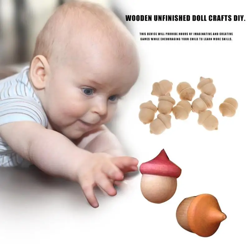 10pcs Solid Hard Wood People Natural Unfinished Ramp Preparation Paint Stained Family Wood Peg Dolls Ornament Wedding Decoration