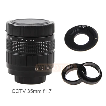 

FUJIAN 35mm F1.7 CCTV TV Movie lens+C Mount+Macro ring for Panasonic Micro 4/3 m4/3 GF5 GF6 GX1 GX8 GX7 G85 G7 GH5s GH4 GH2 GH3