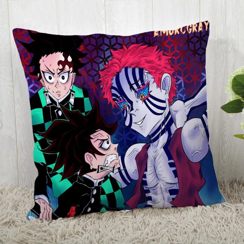 45*45 наволочка с принтом Kimetsu No Yaiba для свадьбы наволочка аниме pillowcases40X40cm45X45cm - Цвет: Pillowcase 24