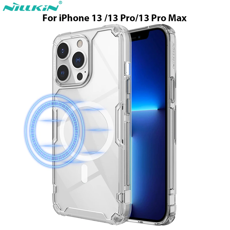 

NILLKIN Magnetic Case For iPhone 15 Pro Max for iPhone 14 Pro Max NILLKIN Nature TPU Pro Case For iphone 13 Pro Transparent Case