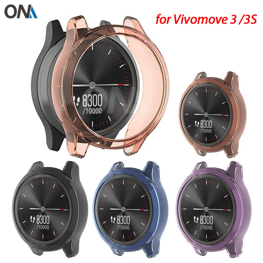Защитный чехол для Garmin vivomove 3 3S высококачественный из ТПУ тонкий Чехол-бампер