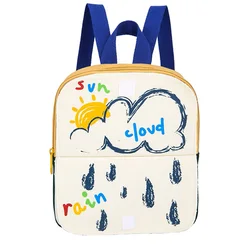Cartoon Kids Backpack Stitching Flip School Bag Printing Mini Children's Backpack Color Kids Bags Lightweight Design Funny Bag