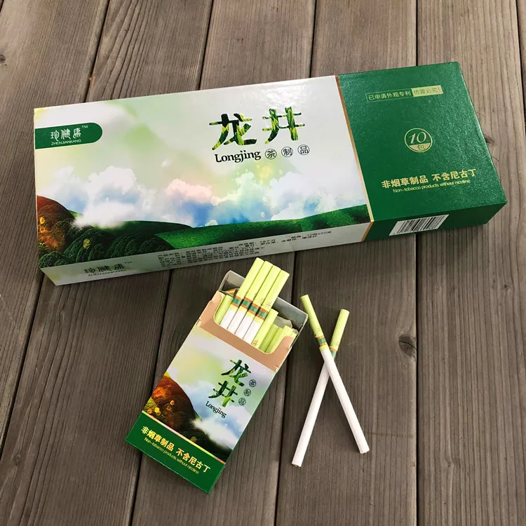 Ароматерапия бросить дыма Longjing Зеленый чай Здоровый Красивый никотин для