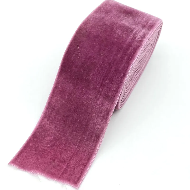 2 yards 40mm Velvet Ribbon Wedding Party Decoration Handmade Gift Wrapping Hair Bowknot DIY