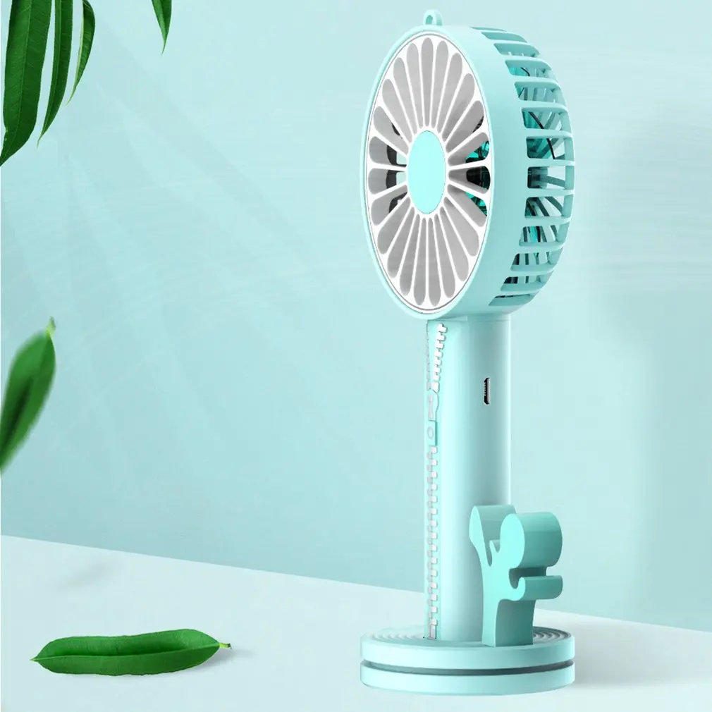 Portable HandFan USB Rechargeable Foldable Handheld Mini Fan Cooler 3 Speed Adjustable Cooling Fan Outdoor Travel Air Cooler