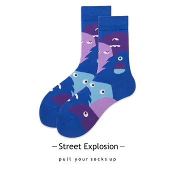 

Hairy man cartoon tube socks street style sports outdoor socks men and women couples comfortable and breathable