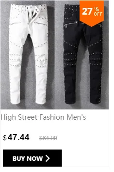 Высокая уличная мода мужские джинсы хип хоп большие карманы штаны-карго из денима брюки hombre красный цвет рваные зауженные джинсы мужские джинсы в байкерском стиле homme