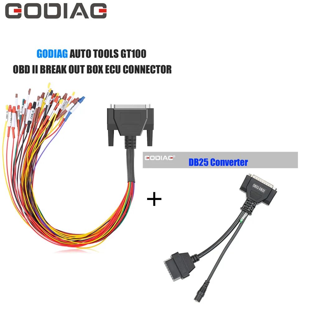 Godiag Db25 Kábel És Színes Jumper Kábel Db25 Godiag Auto Tools Gt100