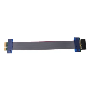 

PCIE 1X Riser Card Extender Graphics Extension Ribbon Flex Cable 19cm