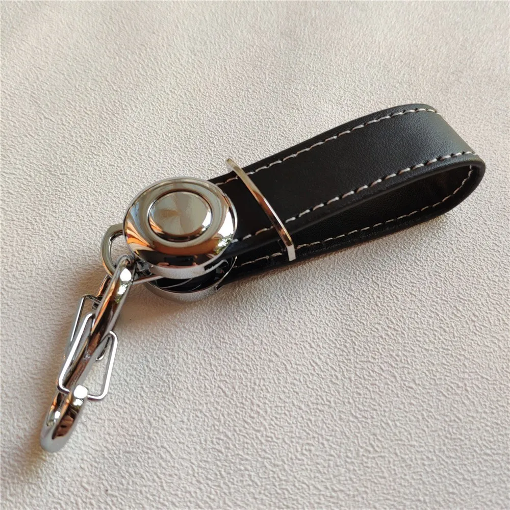 Genuine Leather Cowhide Creative Key Chain Holder Organizer Smart Key EDC Gear Keychain Car Pocket Ring Keyring - Цвет: Black