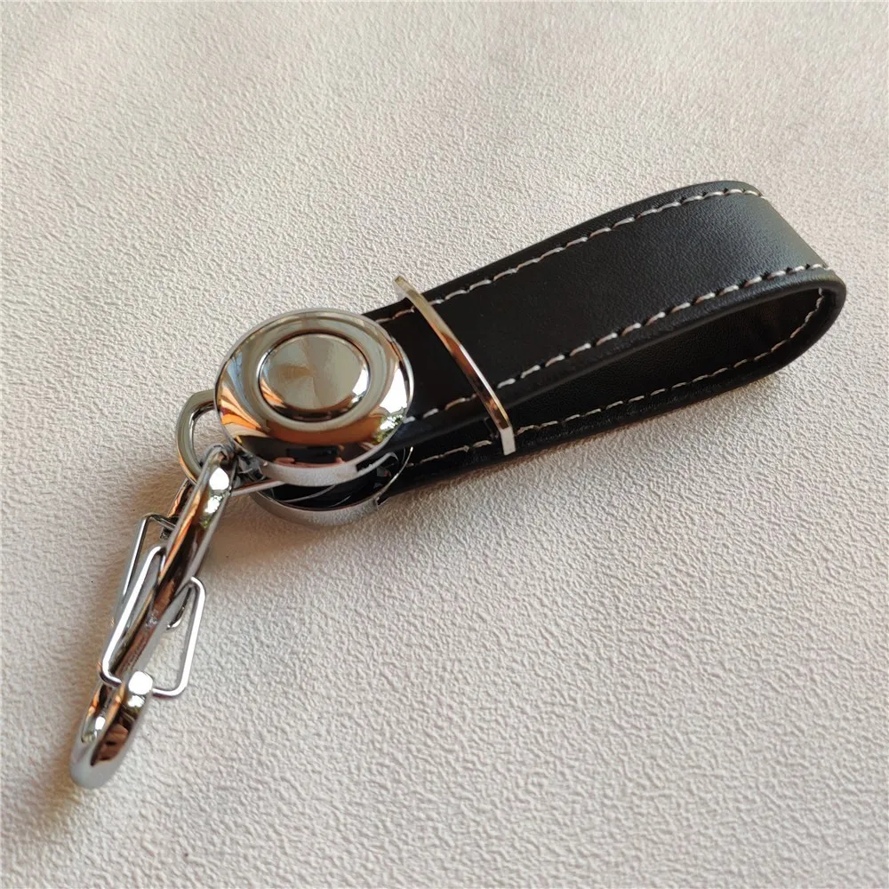 Black Genuine Leather Cowhide Creative Key Chain Holder Organizer Smart Key EDC Gear Keychain Car Pocket Ring Keyring - Цвет: Black