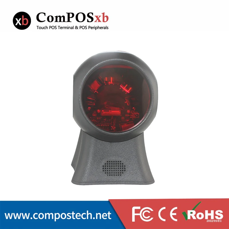 Black Compolxb 1D лазерный проводной сканер BC2068 - Цвет: Black