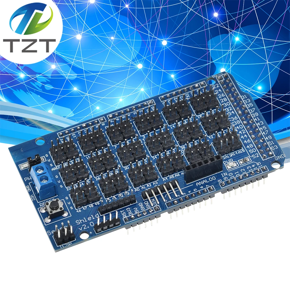 Для Arduino датчик MEGA Shield V1.0 V2.0 специальная Плата расширения 2560 Sup IIC Bluetooth SD Robot Parts DIY |
