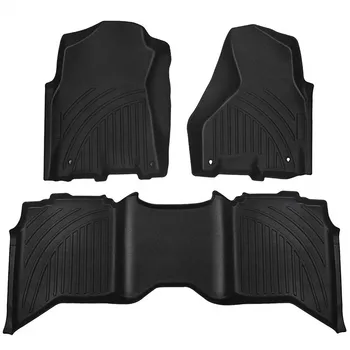 

Bolaxin 3pc/Set Floor Mat Lining Front and Rear Carpet Mat for 2012~2019 Dodge Ram 1500/2500/3500