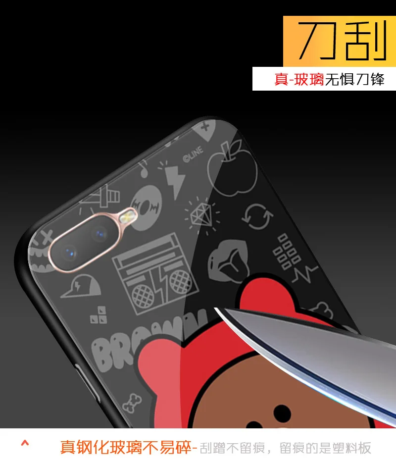 OppoK1/oppofindx Симпатичные очаровательные женские небьющиеся мужчины и женщины-R9 закаленное стекло оболочки ударопрочный к царапинам