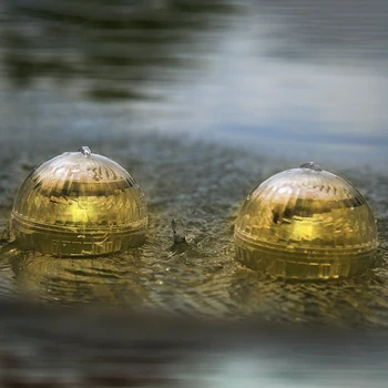 

LED Solar Swimming Pool Floating Light Powered Spherical Shape Underwater Floating Waterproof Swimming Pool Pond Decoration Lamp