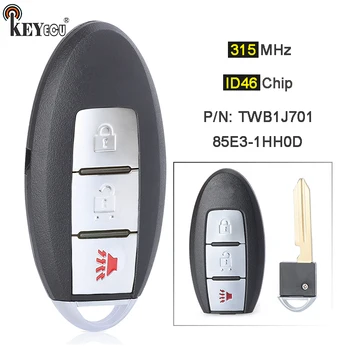 Keyforkess 315MHz ID46 Chip modello: TWB1J701 Remote Key Fob 3 Button per Nissan Tiida March K13 Micra K13 Leaf 2011-2018