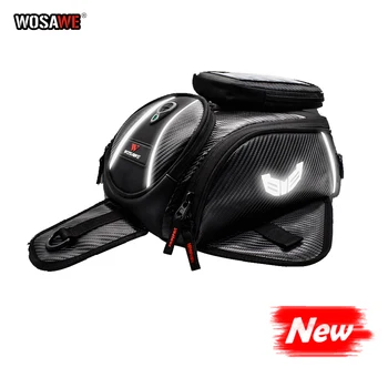 

WOSAWE Motorcycle Magnetic Tank Bag Waterproof Motorbike Saddle Bag Single Shoulder Phone Case MOTO Tank Bag Backpack Luggage