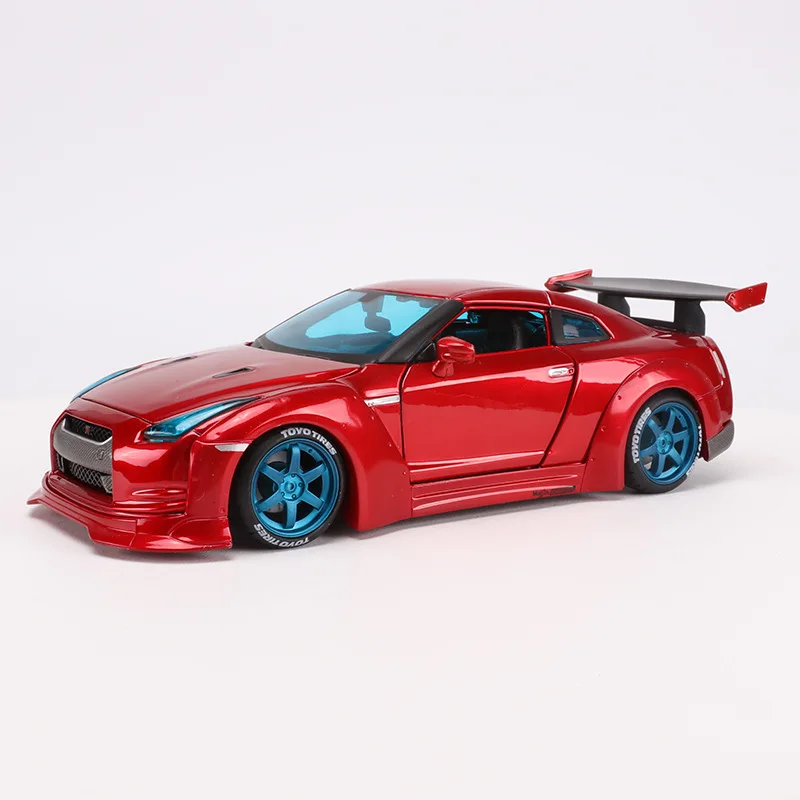 1:24 Высокая Имитация Nissan gtr модифицированная модель спортивного автомобиля R35 Ares уличный автомобиль супер бегущий сплав модель автомобиля для детей Подарки