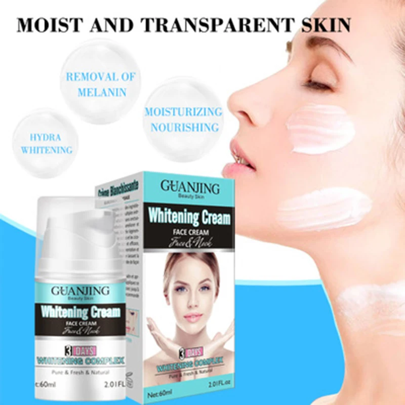 

hot sale 60ml Whitening Cream Face Cream Skin Brightening Hydrating Diminishing Eye Wrinkles Anti-Aging Fresh Natural Cream