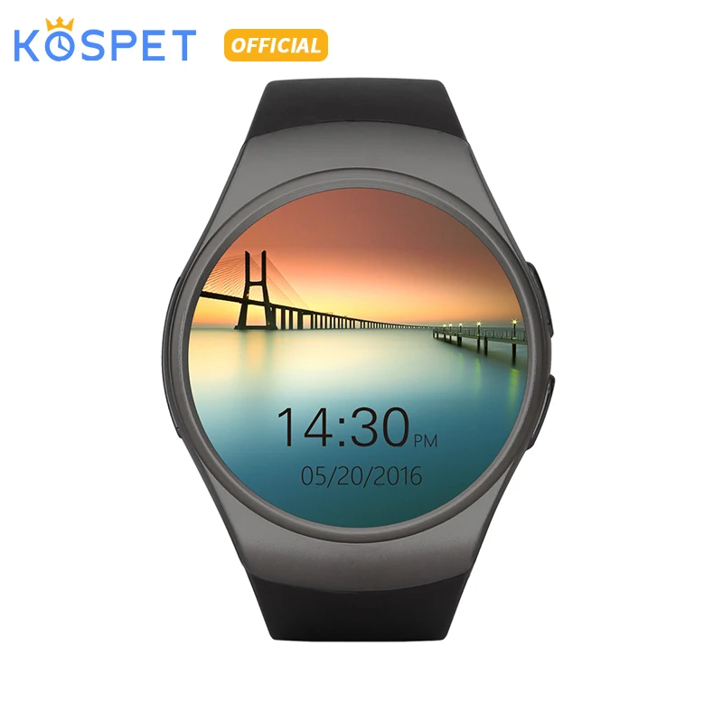 KOSPET KW18 Bluetooth smartwatch для мужчин полный экран Поддержка SIM 1," сенсорный экран MTK2502C бизнес смарт часы телефон