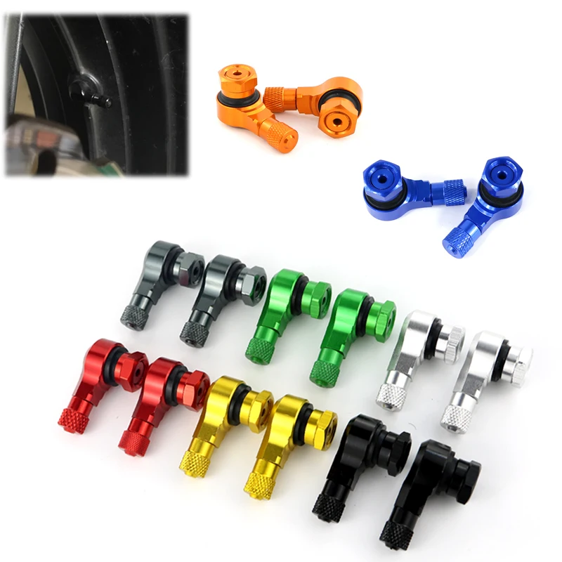

For Suzuki GSX 750S GSX1000S Katana GSX-S1000 GSX-S1000F 11.3 mm 2 PCS Tire Tyre Valves Tubeless Valve Stems Motorcycle Aluminum