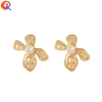 

Cordial Design 100Pcs 23*24MM Jewelry Accessories/DIY Earrings Making/Imitation Pearl/Flower Shape/Hand Made/Earring Findings