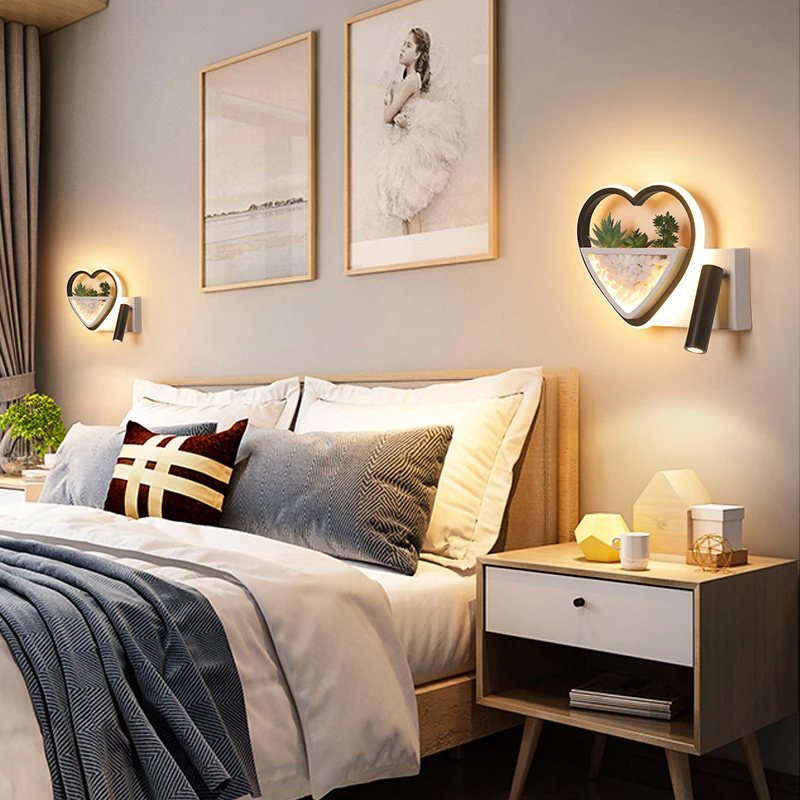 AWSIaiton Modern led wall lights lamp for living room bedroom bedside lamp corridor aisle balcony clothing shops Plant Wall lamp