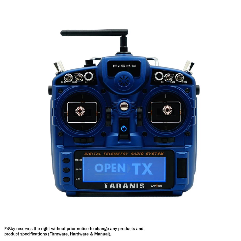 Высокое качество FrSky Taranis X9D Plus SE 2,4G 16CH передатчик специальное издание w/M9 Чехол с датчиком передачи воды для модели RC - Цвет: SKY Blue Mode 1