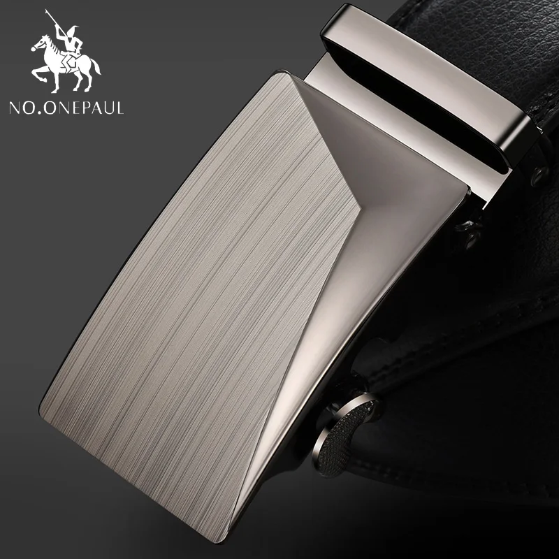 DD02 NO. ONEPAUL, роскошный бренд, мужской из натуральной кожи, ремни для мужчин, высокое качество, ремень, автоматическая пряжка, черные, широкие пояса - Цвет: DD02
