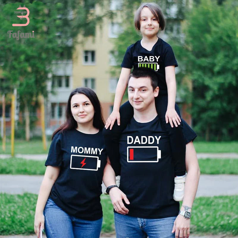 Mothers day Matching family shirts Family matching Matching shirts for family Father mother son daughter matching shirts Battery empty