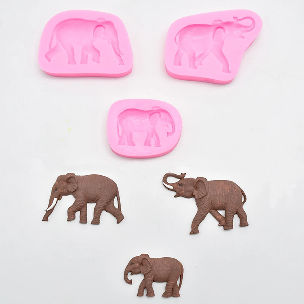 Новинка 3D слон DIY силиконовая форма для торта помадка формы мыла и глины конфеты