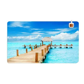 

Fashionable Desktop Warm Heating Mouse Pad Rubber Computer Notebook Gaming Mouse Mat Anti-slip Laptop Mousepad