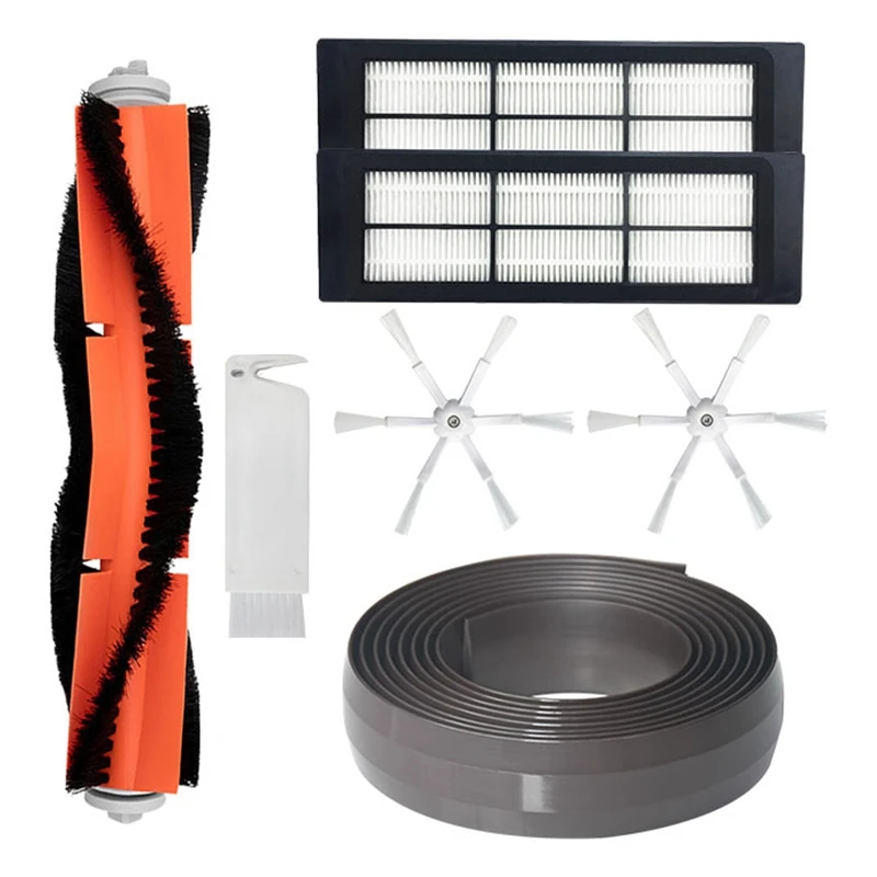 

Side Brush Filter Main Brush Cleaning Tool Virtual Magnetic Strip Wall for Xiaomi Mi Roborock