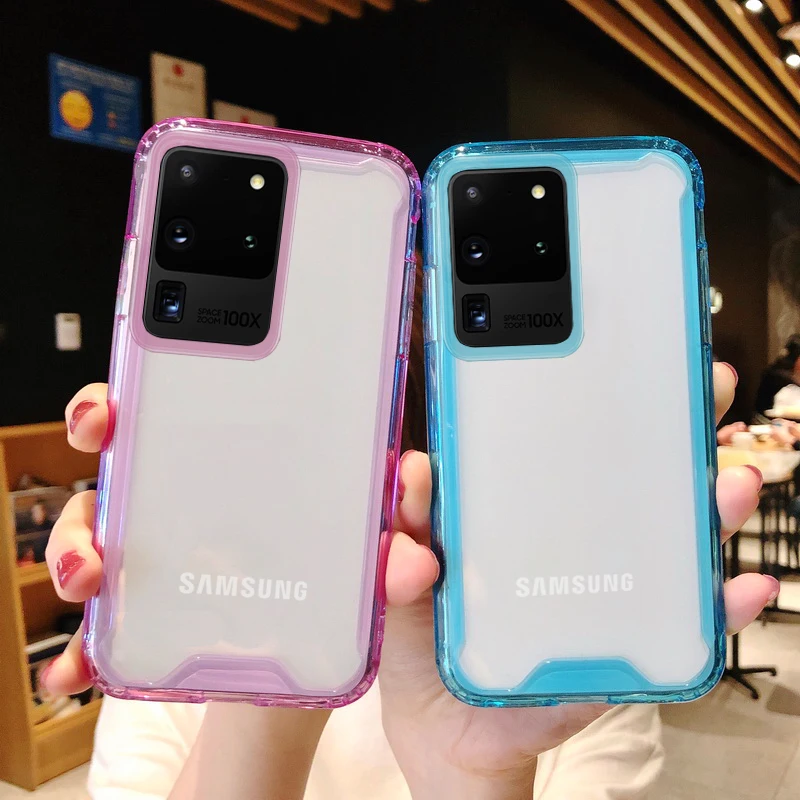 Мягкий акриловый противоударный Прозрачный чехол для Samsung galaxy S20 Ultra A51 A71 A50 A70 S10 S9
