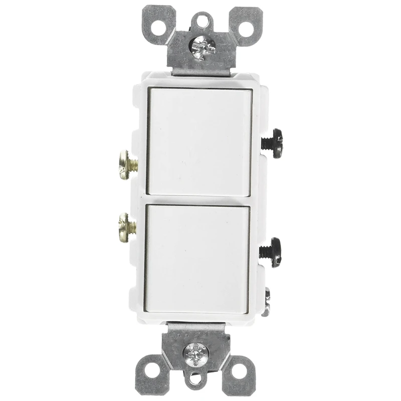 

New 15 Amp, 120/277 Volt, Decora Single-Pole, Ac Combination Switch,White
