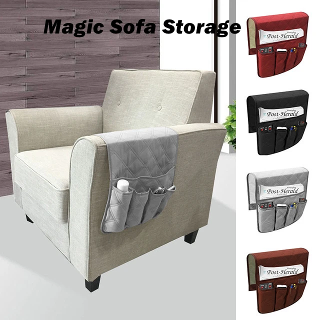 Sofa Storage Bag Couch Hanging Magic Organizer Armrest Cover For Book