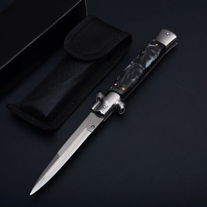silver Карманный нож фиксированный тактический складной карманный нож для дайвинга для выживания складной нож 5Cr13 стальное лезвие Тактический нож для рыбалки на открытом воздухе - Цвет: silver