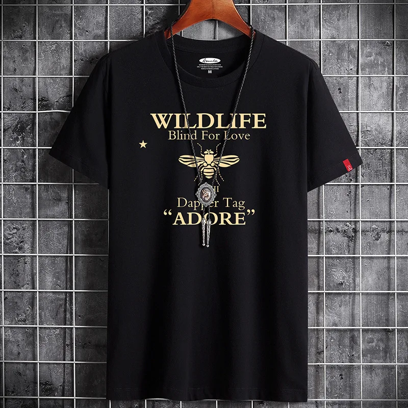 

Short-sleeved T-shirt men's cotton round collar fashion T-shirt half-sleeved T-shirt men's base shirt plus size tshirt tops