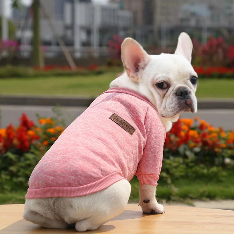새로운 따뜻한 개 옷 강아지 애완 동물 고양이 옷 스웨터 재킷 코트 겨울 패션 부드러운 작은 중형 개 퍼그 치와와 불독