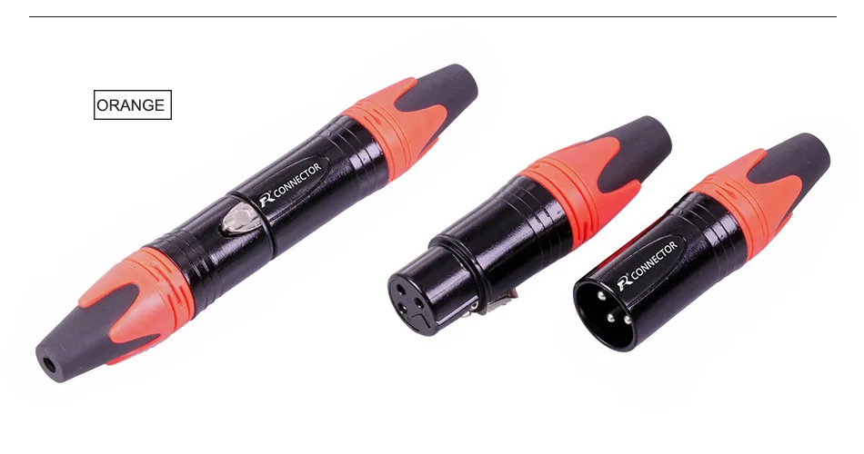 20 шт./10 комплектов 10 шт. 3 Pin XLR Female Jack+ 10 шт. штекер Профессиональный 3-полюсный XLR разъем микрофона оптом