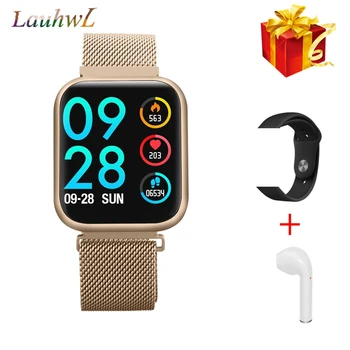 

P80 smart watch men women IP68 waterproof full touch screen fitness bracelet Heart Rate Blood Pressure For IPhone Samsung Huawei